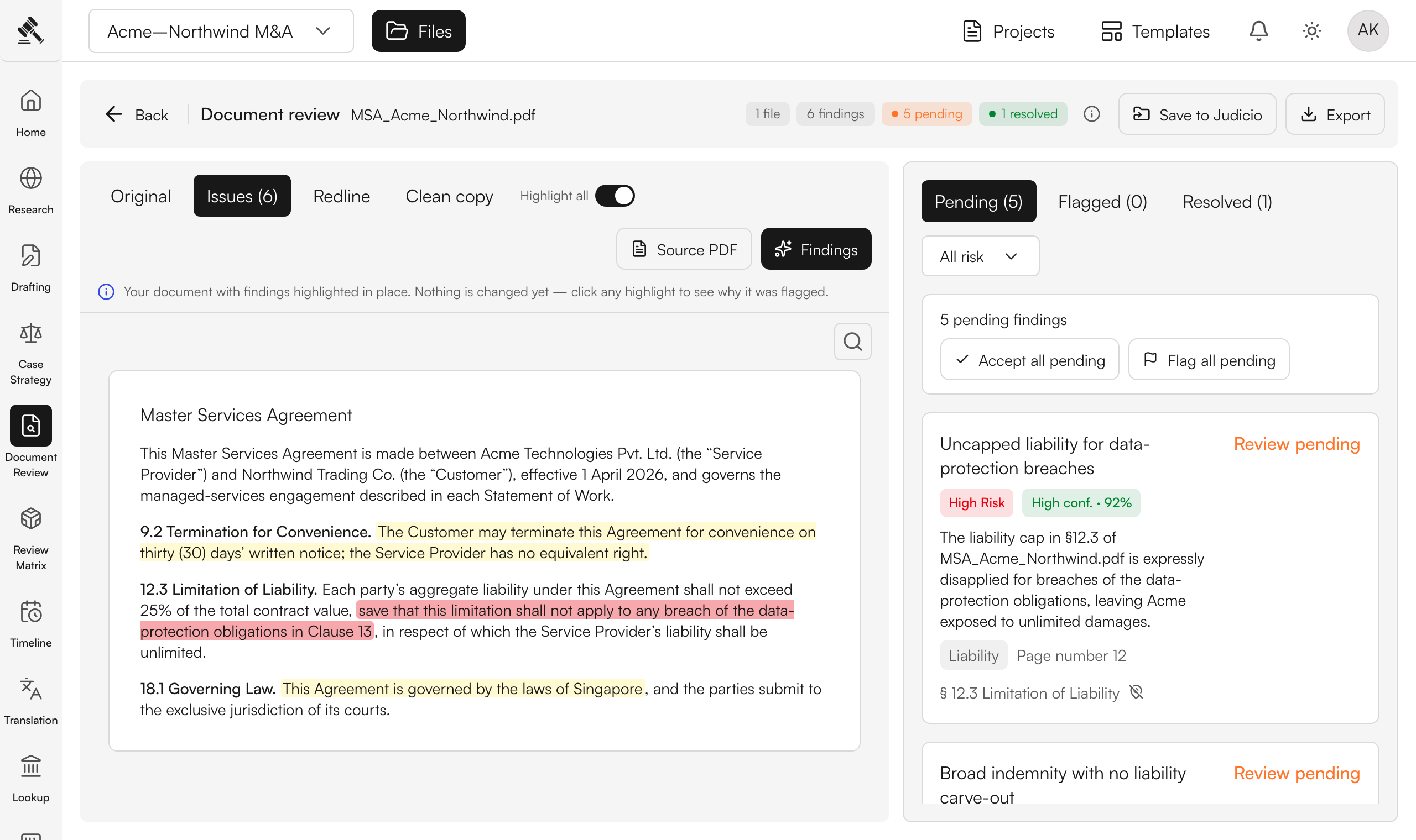 Review your cited findings