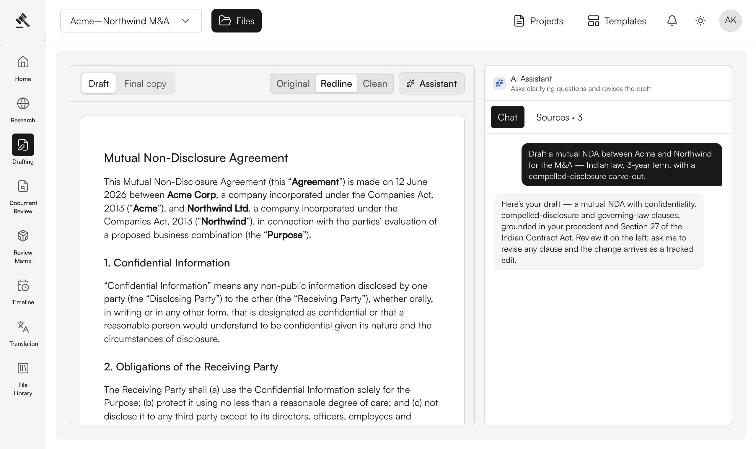 Review the draft in the editor