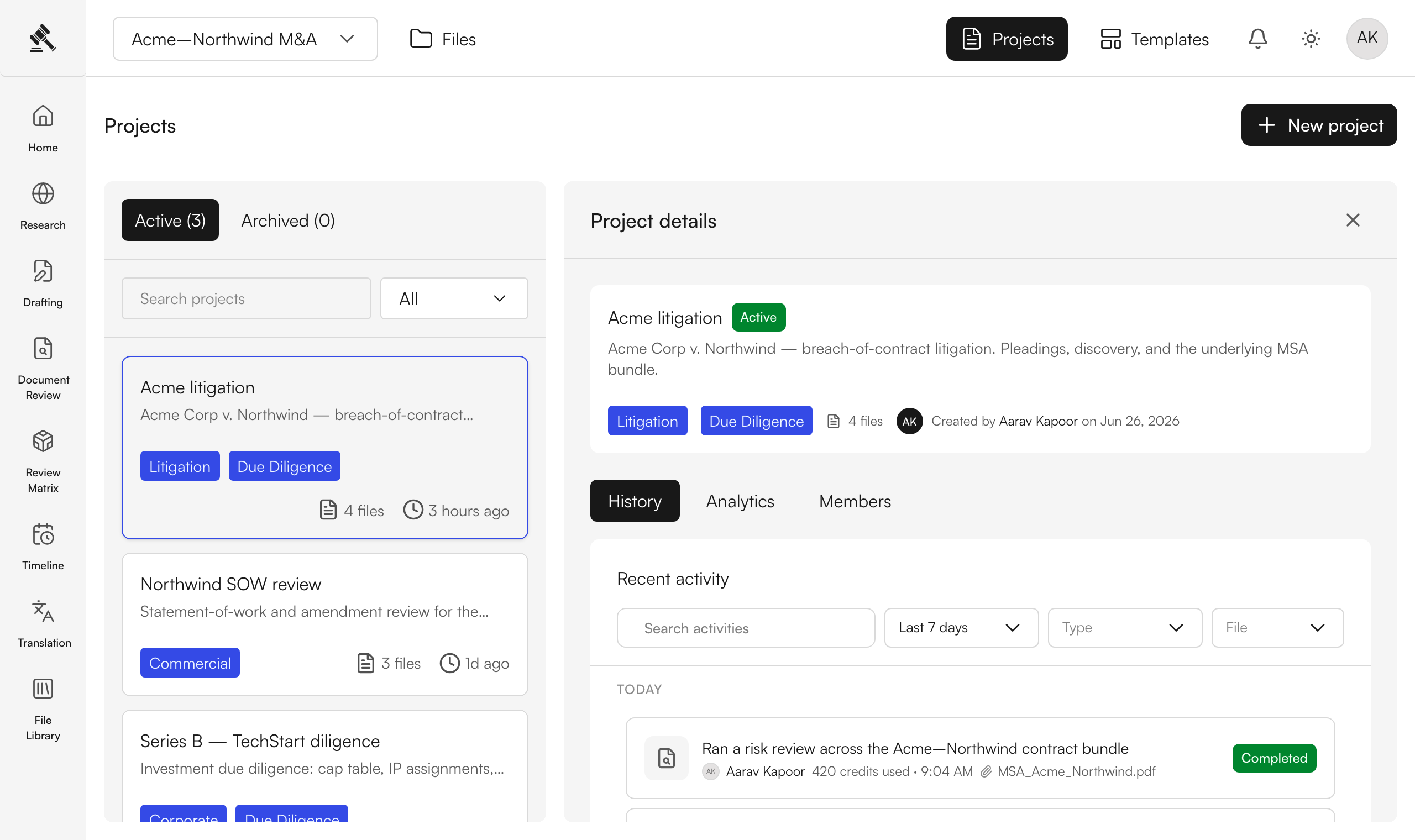 Open a shared project