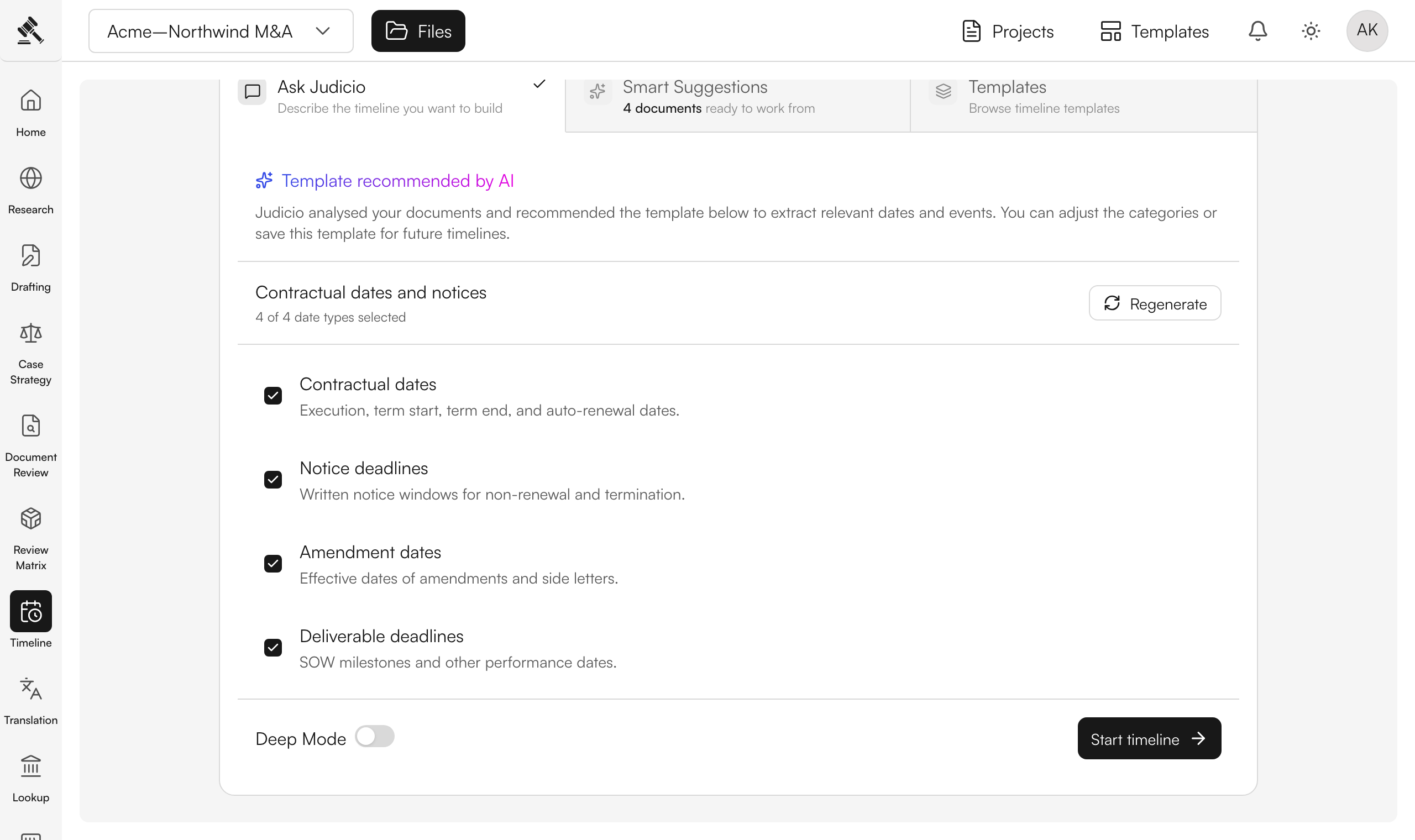 Review the suggested date types